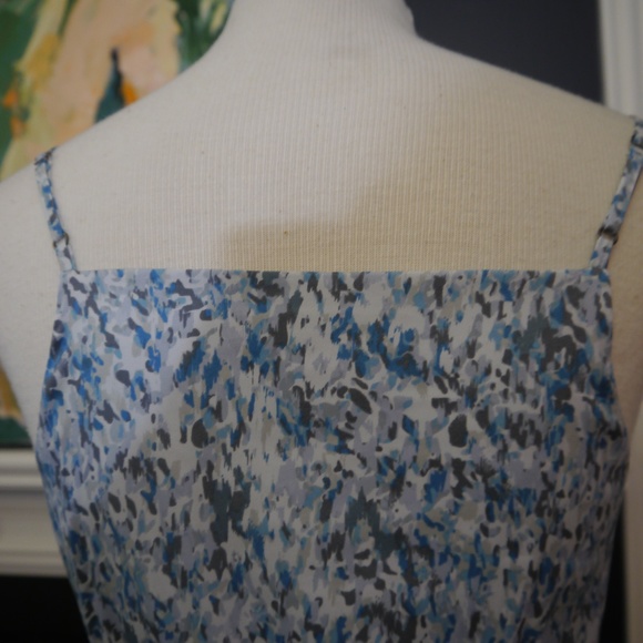 Catherine Malandrino Blue Floral Cutout Maxi - 2 - Picture 4 of 7
